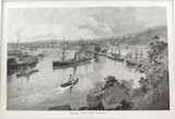  1886 WOOD ENGRAVING. BRISBANE FROM BOWEN TERRACE