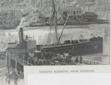 1886 WOOD ENGRAVING “DARLING HARBOUR, SYDNEY"