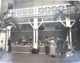 RARE 1924 BRITISH EMPIRE EXHIBITION SILVER GELATIN PHOTO. AUSTRALIAN FRUIT STALL