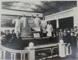 RARE 1924 BRITISH EMPIRE EXHIBITION LARGE PHOTO. AUSTRALIAN 1360 KG BLOCK CHEESE