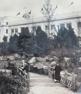 RARE 1924 BRITISH EMPIRE EXHIBITION LARGE SILVER GELATIN PHOTO. VIEW OF PAVILION