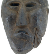 cLATE 1800s MIDDLE HILLS AREA HIMALAYAN CARVED WOODEN MASK, VERY IMPRESSIVE! #3