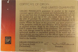 GIRARD PERREGAUX SCARCE 1978 CERTIFICATE OF ORIGIN & GUARANTEE BOOKLET 