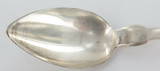 1800s USA UNKNOWN MAKER COIN SILVER LARGISH SERVING SPOON / TABLESPOON.