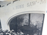 RARE 1924 BRITISH EMPIRE EXHIBITION LARGE PHOTO. AUSTRALIAN BUSH SAW MILL.