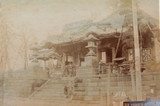 1800s RARE JAPANESE MEIJI PERIOD “SCHOOL of YOKOHAMA” PHOTOGRAPH. Y’HAMA TEMPLE.