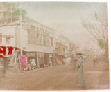 1800s RARE JAPANESE MEIJI PERIOD “SCHOOL of YOKOHAMA” PHOTOGRAPH YOKOHAMA STREET