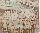 1800s SUPER RARE JAPANESE MEIJI PERIOD “SCHOOL of YOKOHAMA” PHOTOGRAPH. FIREMEN