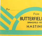 RARE ART DECO c1940s SAMUEL JONES & Co UNUSED LARGE LITHOGRAPH COMPANY LABEL #14