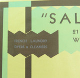 RARE ART DECO c1940s SAMUEL JONES & Co UNUSED LARGE LITHOGRAPH COMPANY LABEL #16