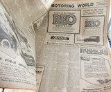 6 OCT 1926 / THE REGISTER NEWSPAPER, ADELAIDE. SUPERB MOTORING WORLD SECTION.