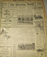 20 OCT 1926 THE REGISTER NEWSPAPER, ADELAIDE. GOOD MOTORING WORLD SECTION.