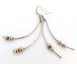 Vintage Pair of Sterling Silver Dangle Earrings with Ball Detail 3g