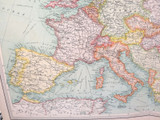 1922 SCARCE LARGE MAP of EUROPE - POLITICAL. GREAT CONDITION.