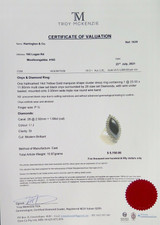 Vintage 14k Gold Onyx & 1.68ct Diamond Marquise Halo Ring Size P1/2 Val $5150