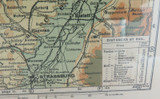 WW1 INTERESTING MAP / THE WESTERN THEATRE IV. LUXEMBURG, ALSACE, LORRAINE.