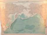1922 SUPERB SCARCE LARGE MAP of “NORTH PACIFIC OCEAN". VERY NICE!