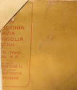 EXCEEDINGLY RARE c1905 QLD RAIL PROMOTIONAL LITHOGRAPH POSTER RMS MOLDAVIA.