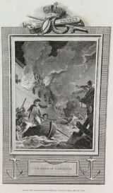 RARE 1810 COPPERPLATE ENGRAVING. “THE SIEGE of GIBRALTAR” by SMIRLEE & A SMITH