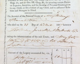 1807 STAMP OFFICE PECUNIARY LEGACY RECEIPT & DISCHARGE HANDWRITTEN FORM.