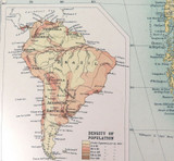 1922 SUPERB SCARCE LARGE MAP of “SOUTH AMERICA - POLITICAL". VERY NICE!