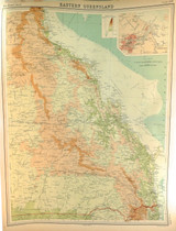 1922 SUPERB SCARCE LARGE MAP of “EASTERN QUEENSLAND". VERY NICE!