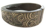 1700s / 1800s SUPERB HEAVY DECORATIVE BRONZE AFRICAN “MANILLA” CURRENCY BRACELET