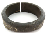 1700s / 1800s SUPERB HEAVY DECORATIVE BRONZE AFRICAN “MANILLA” CURRENCY BRACELET