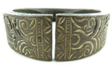 1700s / 1800s SUPERB HEAVY DECORATIVE BRONZE AFRICAN “MANILLA” CURRENCY BRACELET