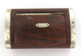 1800s ANTIQUE WOODEN ROSEWOOD SNUFF BOX.