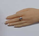 Tanzanite & Diamond Ladies 14k Yellow Gold Dress Ring Size N1/2 Val $4055