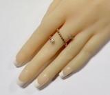 A wonderful 18k Rose Gold 0.26ct Diamond Set Spring Design Ring Size L Val $2480