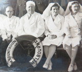 c1935 SUPER RARE MELBOURNE STEAMSHIP LINE TSMV DUNTROON SHIPS CREW LARGE PHOTO.