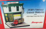 2007 SNAP-ON SNAP ON 1930s GARAGE DIORAMA + 1934 FORD TRUCK + ORIGINAL BOX.