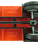 VINTAGE NEAR MINT DAF LION CAR No 65 FLATBED TRUCK with CANOPY + ORIGINAL BOX.