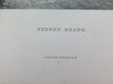 c1873 ORIGINAL STEEL ENGRAVING “SYDNEY HEADS" FROM S PROUT SKETCH