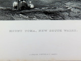 c1873 ORIGINAL STEEL ENGRAVING “MOUNT TOMA, NEW SOUTH WALES” S. PROUT SKETCH.