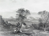 c1873 ORIGINAL STEEL ENGRAVING “MOUNT TOMA, NEW SOUTH WALES” S. PROUT SKETCH.