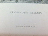 c1873 ORIGINAL STEEL ENGRAVING “JAMIESON’S VALLEY” FROM S PROUT SKETCH.