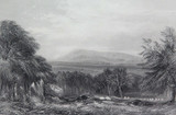 c1873 ORIGINAL STEEL ENGRAVING “MOUNT MACEDON, VICTORIA” FROM S PROUT SKETCH.