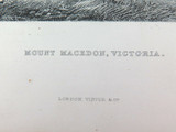 c1873 ORIGINAL STEEL ENGRAVING “MOUNT MACEDON, VICTORIA” FROM S PROUT SKETCH.