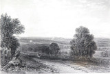 c1873 ORIGINAL STEEL ENGRAVING “ON THE PLENTY, NEAR MELBOURNE" S PROUT SKETCH