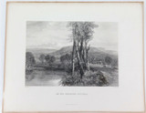 c1873 ORIGINAL STEEL ENGRAVING “ON THE GOULBURN, VICTORIA" FROM S PROUT SKETCH.