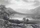 c1873 ORIGINAL STEEL ENGRAVING “VICTORIA VALLEY & MT CAROLINE” CHEVALIER SKETCH.