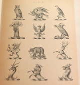 c1870 SUPER RARE KNIGHT & RUMLEYS HERALDIC ILLUSTRATIONS FOR THE USE OF ARTISTS
