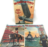 1930s RARE SET / "THE KING’S ARMY NAVY AIR FORCE” THREE SUPERB LARGE MAGAZINES.