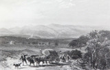 c1873 ORIGINAL STEEL ENGRAVING “BARROSSA RANGES” S PROUT SKETCH.