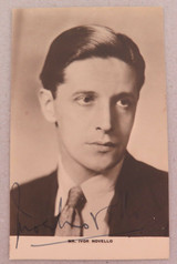 1920s MOVIE STUDIO PROMOTIONAL PHOTOGRAPH CARD SILENT MOVIE STAR IVOR NOVELLO