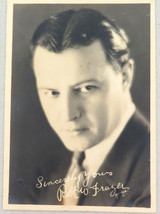 1920s MOVIE STUDIO PROMOTIONAL PHOTOGRAPH CARD SILENT MOVIE STAR ROBERT FRAZER