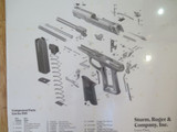 1992 RUGER P89 CALIBER 9MM AUTOLOADING PISTOL  POSTER. GREAT FOR BAR / MANCAVE.